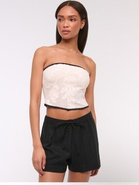 Abercrombie crochet-style tube top